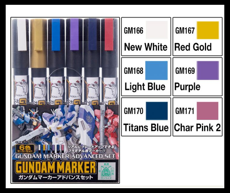 Gundam Marker Advanced Set