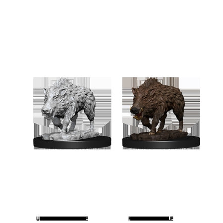 WizKids Deep Cuts Unpainted Miniatures: W7 Wild Boar