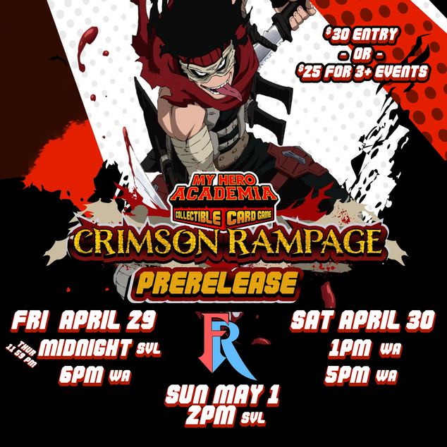 Crimson Rampage Prerelease!