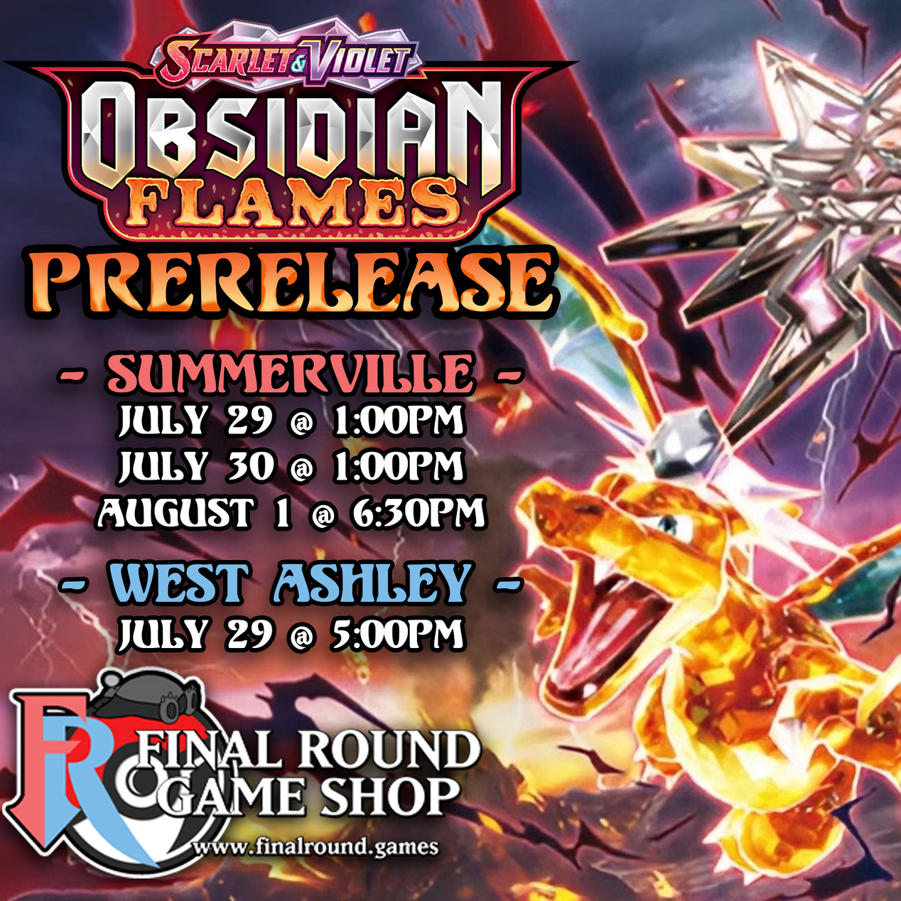 Pokémon Obsidian Flames Prerelease!