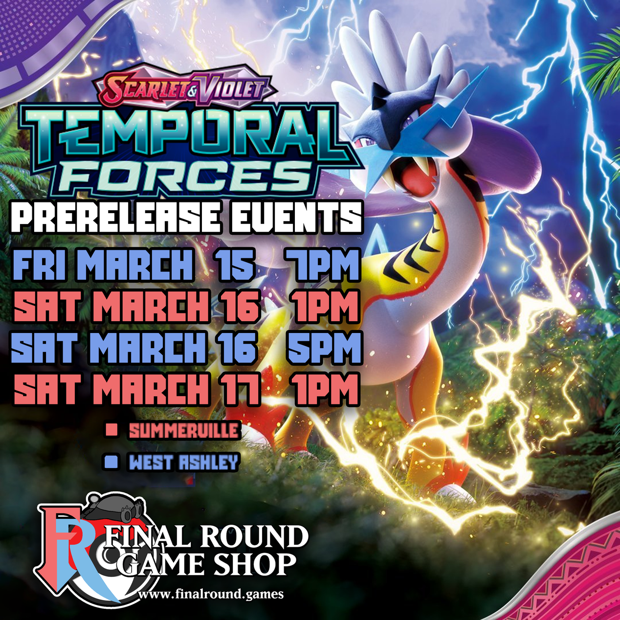 Pokémon Temporal Forces Prerelease and Pre-orders