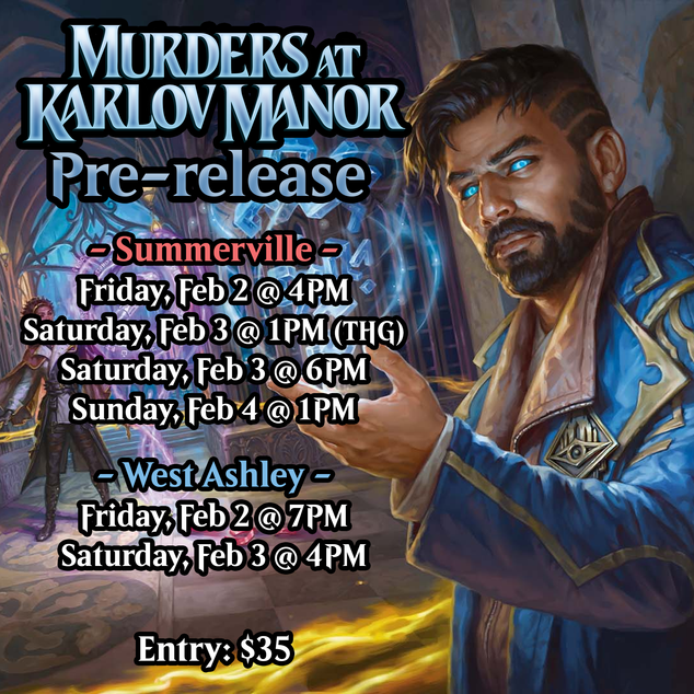 Magic - Murders at Karlov Manor Prerelease and Pre-Orders!