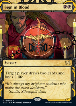 Sign in Blood (Foil Etched) [Strixhaven: Mystical Archive]