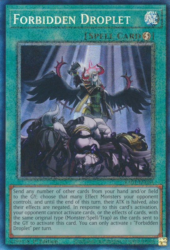 Forbidden Droplet [RA01-EN064] Prismatic Collector's Rare