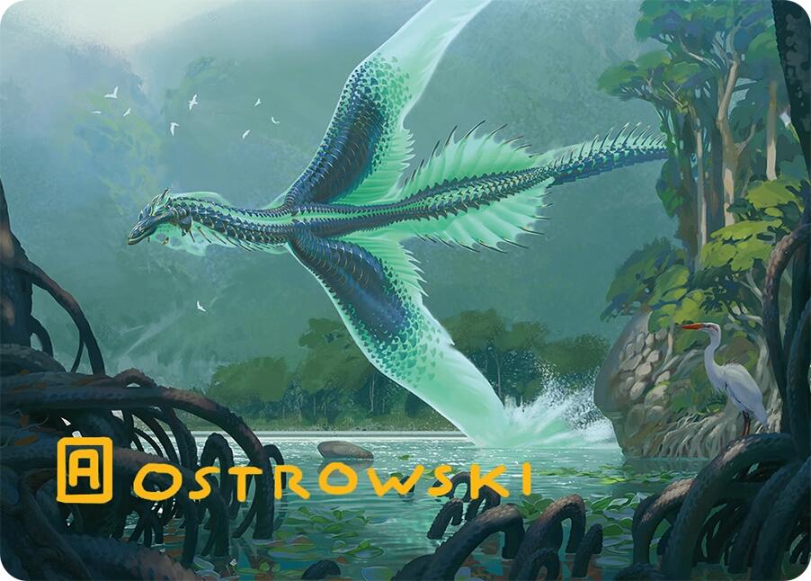 Teval, Arbiter of Virtue Art Card (26/54) (Gold-Stamped Signature) [Tarkir: Dragonstorm Art Series]