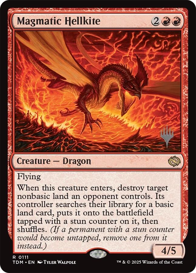 Magmatic Hellkite [Tarkir: Dragonstorm Promos]