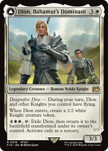 Dion, Bahamut's Dominant // Bahamut, Warden of Light [FINAL FANTASY]