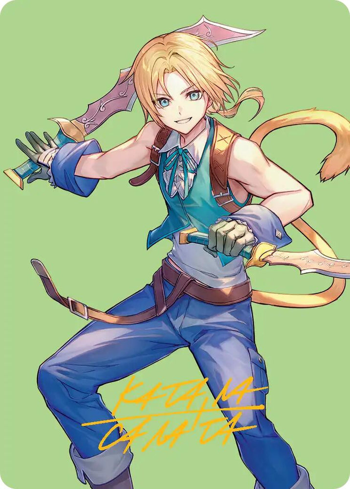 Zidane, Tantalus Thief Art Card (Gold-Stamped Signature) [FINAL FANTASY Art Series]