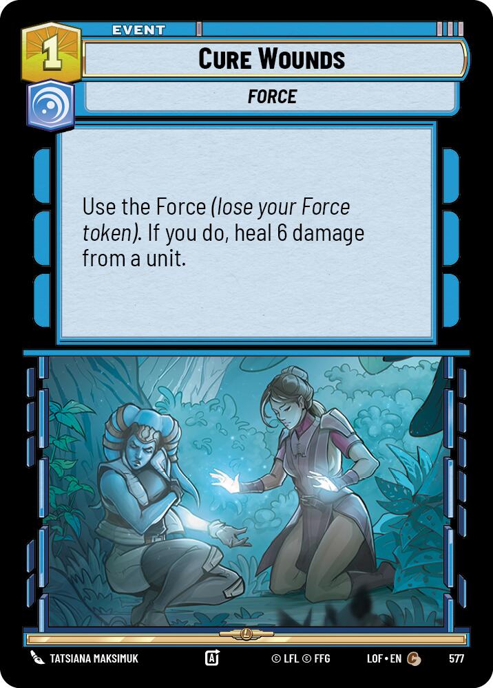 Cure Wounds (577) (Foil) (577) [Legends of the Force]