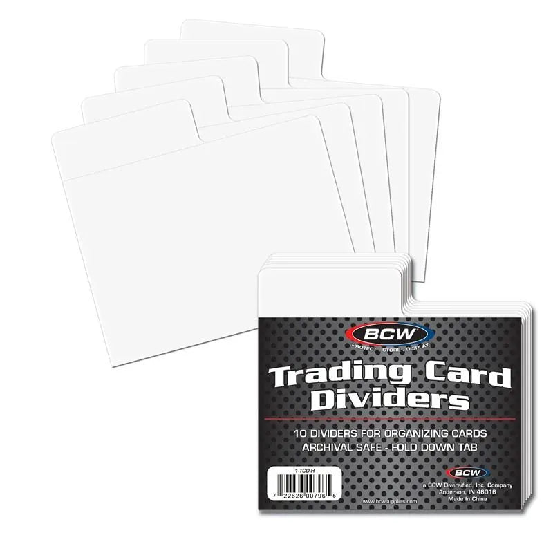BCW Trading Card Dividers - Horizontal 10 Pack