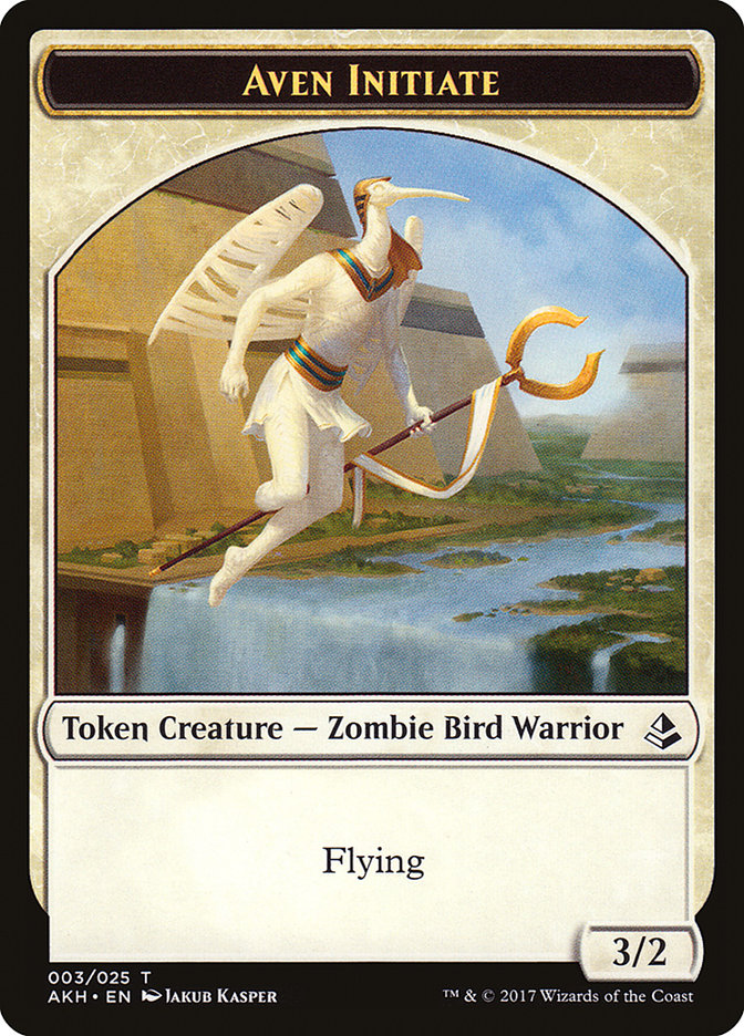 Aven Initiate [Amonkhet Tokens]