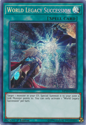 World Legacy Succession [MP19-EN038] Prismatic Secret Rare