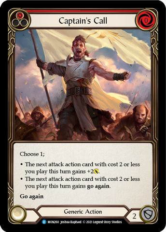 Captain's Call (Red) [MON260] 1st Edition Normal