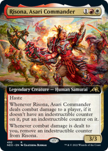 Risona, Asari Commander (Extended) [Kamigawa: Neon Dynasty]