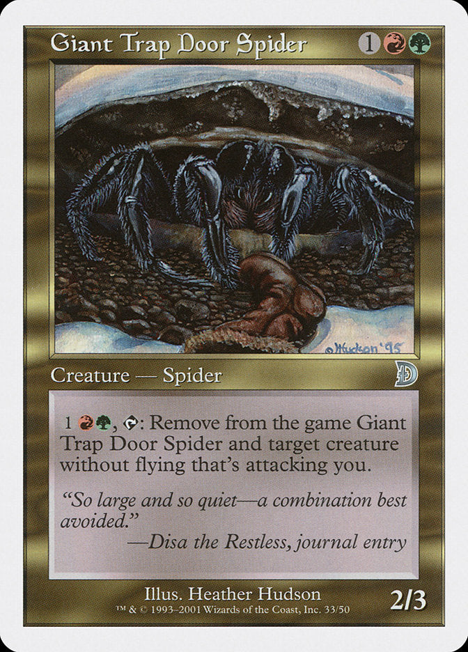 Giant Trap Door Spider [Deckmasters]