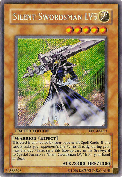 silent cards yugioh Legendary Collection 3 Magician LV4 LCYW-EN037 may be 1st or Unlimited Edition My Silent LV Yugioh Deck