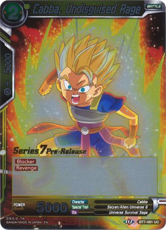 Cabba, Undisguised Rage [BT7-081_PR]