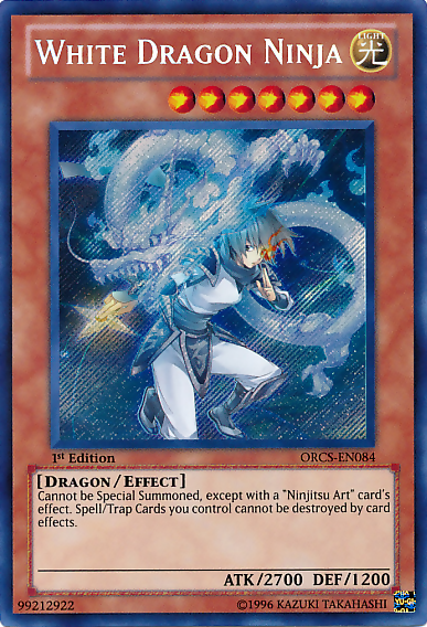 ninja cards yugioh White Dragon Ninja [ORCS-EN084] Secret Rare