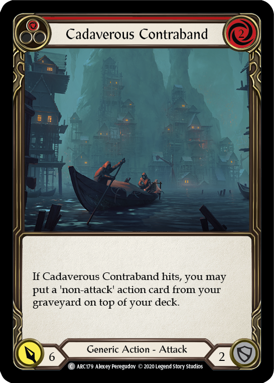 Cadaverous Contraband (Red) [ARC179] Unlimited Rainbow Foil