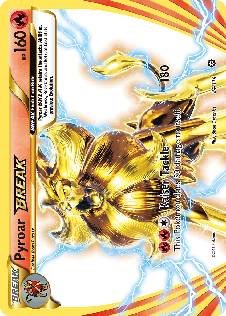 pyroar break pokemon card value Pyroar BREAK (24/114) [XY: Steam Siege]