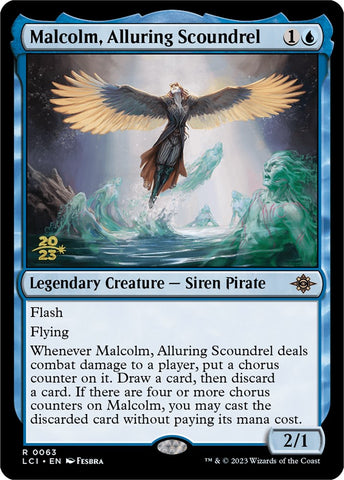 Malcolm, Alluring Scoundrel [The Lost Caverns of Ixalan Prerelease Cards]