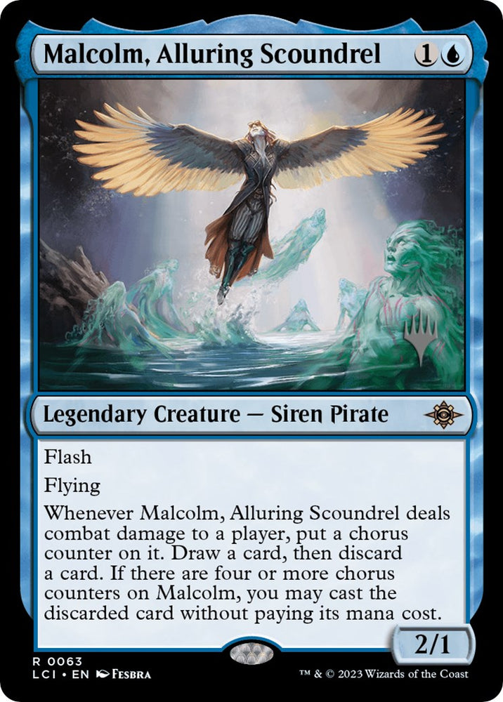 Malcolm, Alluring Scoundrel (Promo Pack) [The Lost Caverns of Ixalan Promos]