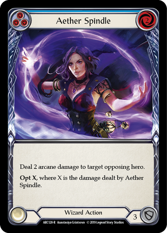 Aether Spindle (Blue) [ARC128-R] 1st Edition Rainbow Foil