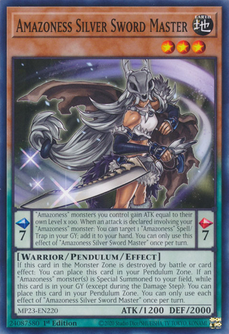Amazoness Silver Sword Master [MP23-EN220] Common