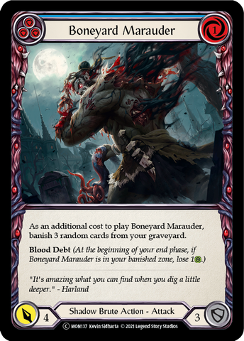 Boneyard Marauder (Blue) [U-MON137] Unlimited Edition Normal