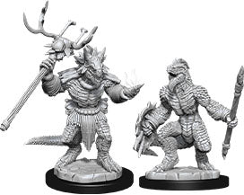 Dungeons & Dragons Nolzurs Marvelous Unpainted Miniatures - Lizardfolk & Lizardfolk Shaman