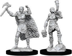 Dungeons & Dragons Nolzurs Marvelous Unpainted Miniatures - Female Human Barbarian
