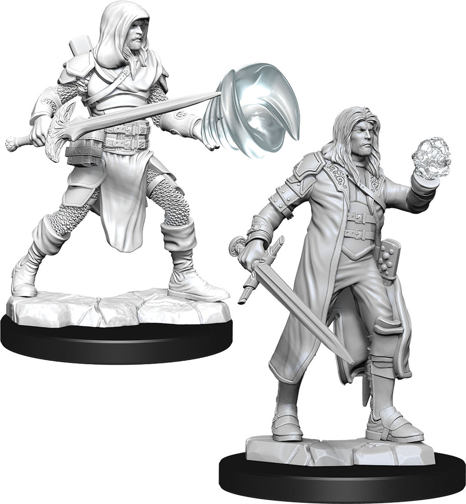 Dungeons & Dragons Nolzurs Marvelous Unpainted Miniatures: Multiclass Fighter + Wizard Male