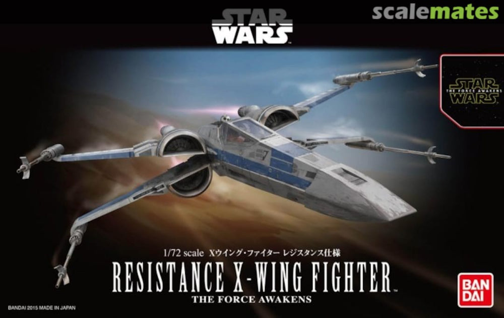 Star Wars Model Kit - 1/72 Resistance X-Wing Fighter