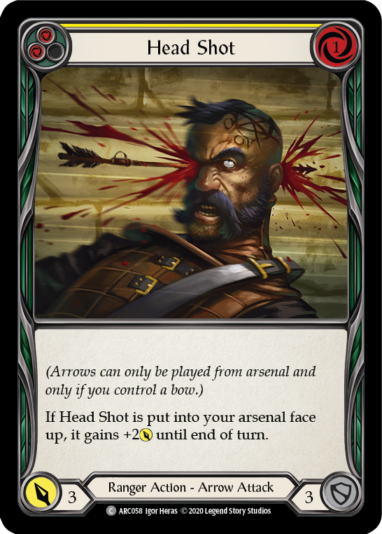 Head Shot (Yellow) [ARC058] Unlimited Rainbow Foil