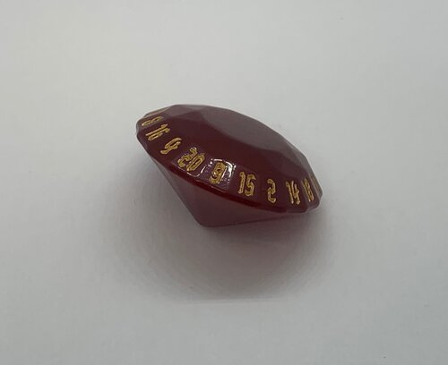 Polyhero Dice - Rouge d20 Gem