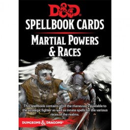 Dungeons & Dragons (5e): Spellbook Cards: Martial Powers & Races