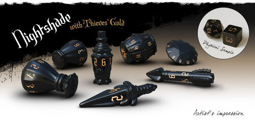 Polyhero Dice - Rouge 7 Dice Set