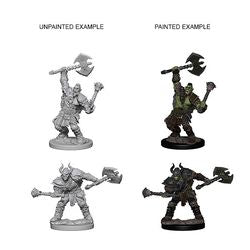 Pathfinder Deep Cuts Unpainted Miniatures: W3 Half-Orc Male Barbarian