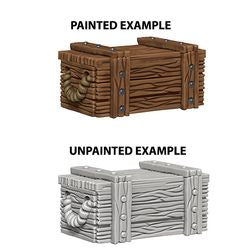 WizKids Deep Cuts Unpainted Miniatures: W4 Crates