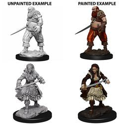 WizKids Deep Cuts Unpainted Miniatures: W4 Pirates