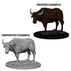 WizKids Deep Cuts Unpainted Miniatures: W4 Oxen