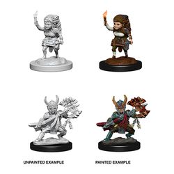 Dungeons & Dragons Nolzurs Marvelous Unpainted Miniatures: W6 Female Halfling Fighter