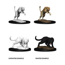 Dungeons & Dragons Nolzurs Marvelous Unpainted Miniatures: W6 Panther & Leopard