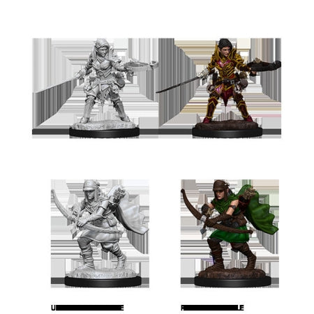 Pathfinder Deep Cuts Unpainted Miniatures: W7 Female Half-Elf Ranger