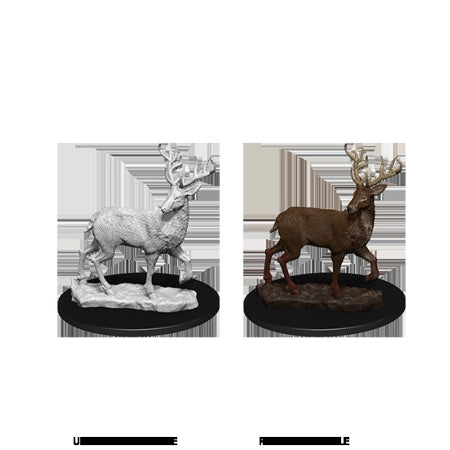 WizKids Deep Cuts Unpainted Miniatures: W7 Stag