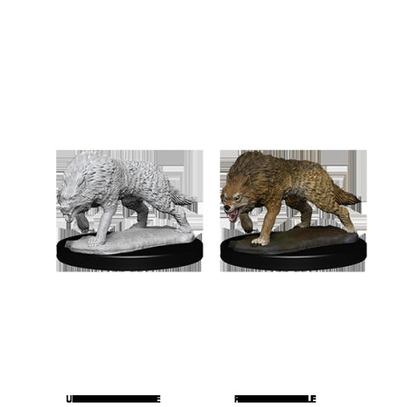 WizKids Deep Cuts Unpainted Miniatures: W7 Timber Wolves