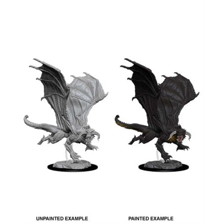 Dungeons & Dragons Nolzurs Marvelous Unpainted Miniatures: W8 Young Black Dragon