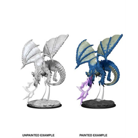 Dungeons & Dragons Nolzurs Marvelous Unpainted Miniatures: W8 Young Blue Dragon