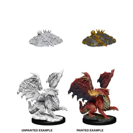 Dungeons & Dragons Nolzurs Marvelous Unpainted Miniatures: W10 Red Dragon Wyrmling