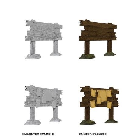WizKids Deep Cuts Unpainted Miniatures: W10 Bounty Board